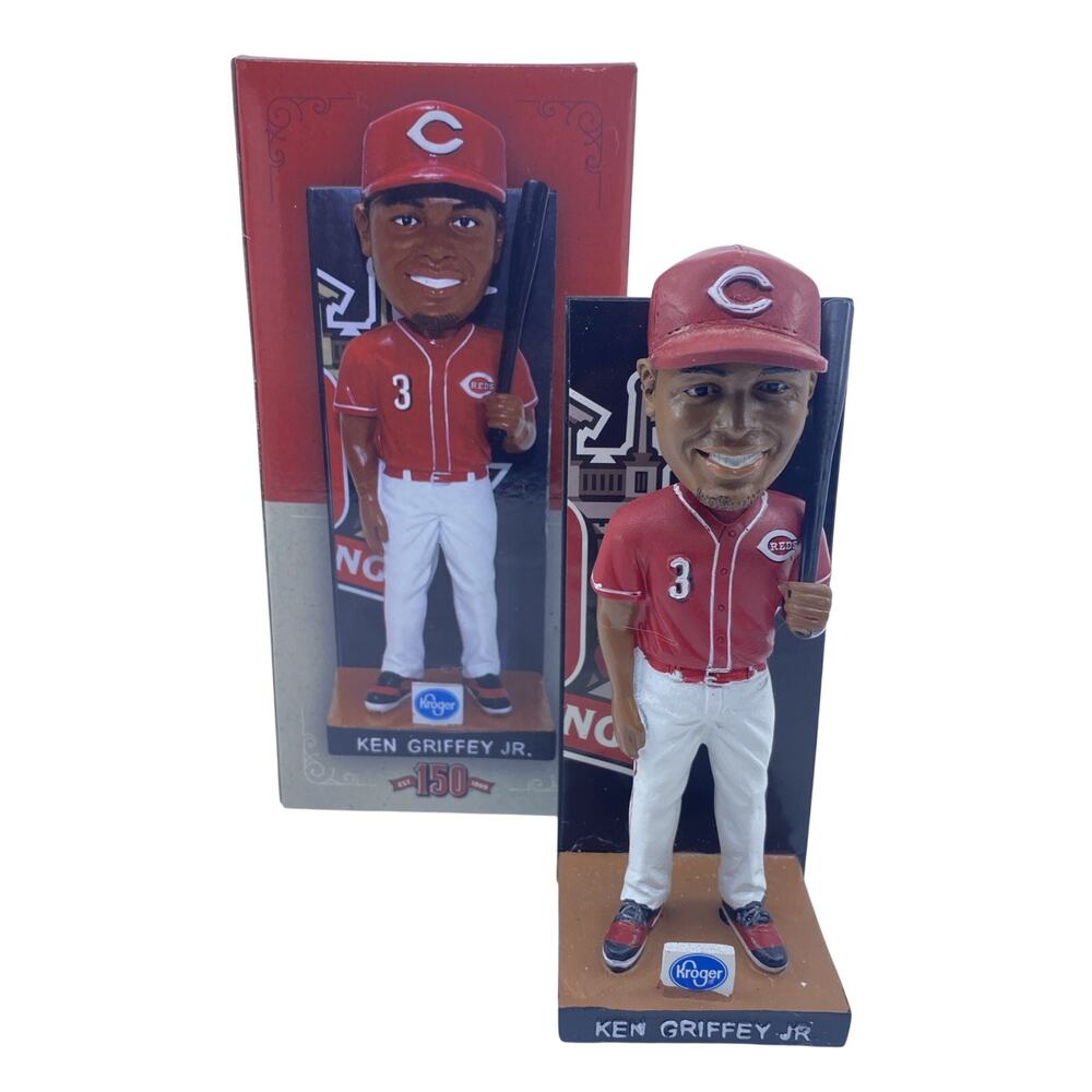 2019 Ken Griffey Jr. Cincinnati Reds 150th Anniversary Bobblehead SGA New in Box
